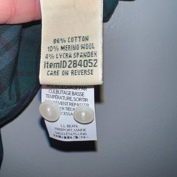 L.L. Bean Women's Plaid Button Down Shirt Size XL - Picture 4 of 6